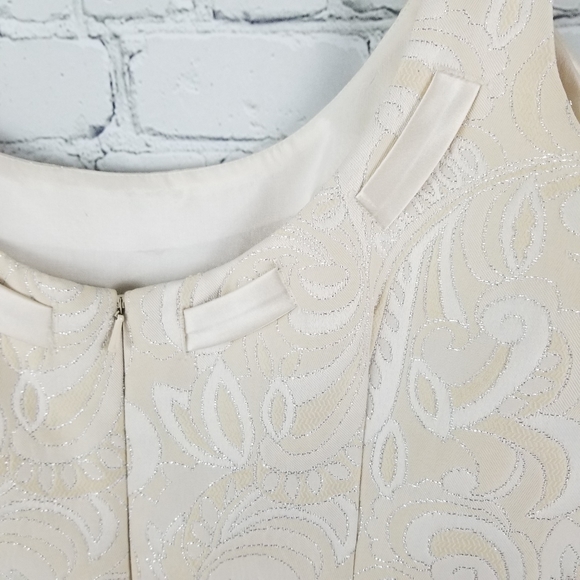 MAGGY LONDON | metallic thread filigree bow dress - Picture 5 of 6